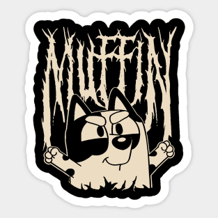 Muffin Metal Sticker